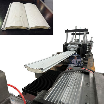 “Turkey Standard PU Foam Sandwich Rolling Shutter Door Forming Machine Multi Material Galvanized Sheet PPGI Aluminum Profile Machine”