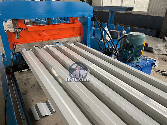 “Flying Tracking Cutting Trapezoidal Color Steel Roof Roll Forming Machine For Saudi Arabia Market High Speed Flying Tracking Cutting Trapezoidal IBR Roof Panel Roll Forming Machine For Saudi Arabia ”
