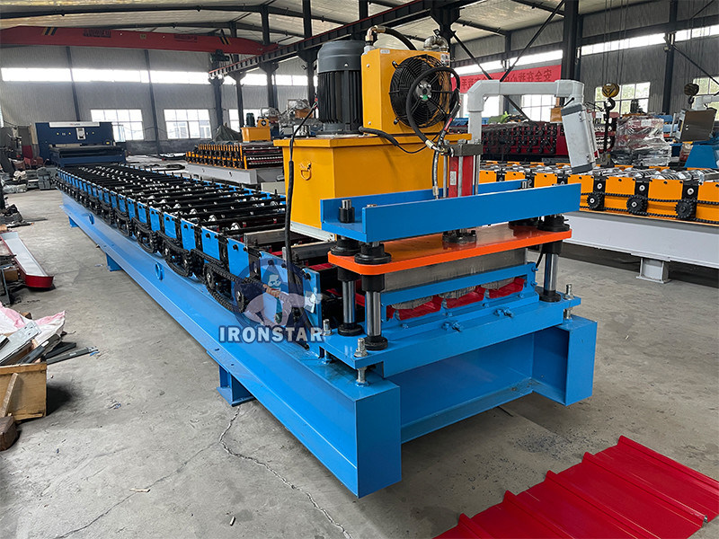 “High Speed 3 Rib Profile Trapezoidal Metal Roof Tile Roll Forming Machine For Cote D'Ivoire Construction”